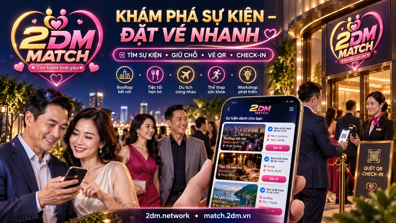 Khám phá sự kiện: đặt vé nhanh